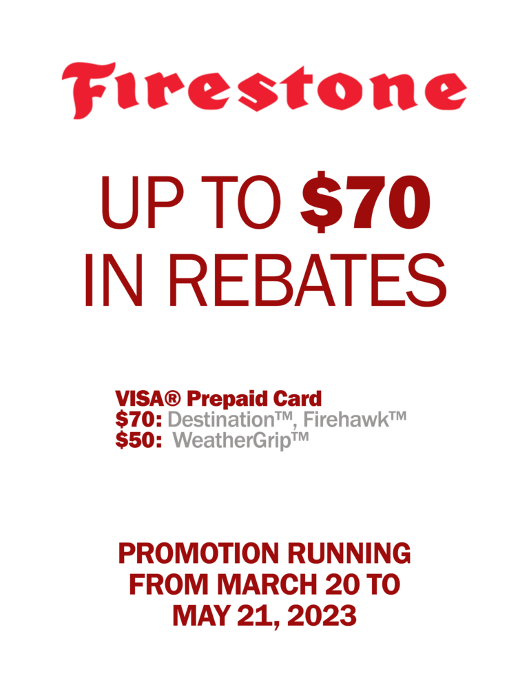 Firestone Mail In Rebate 2023